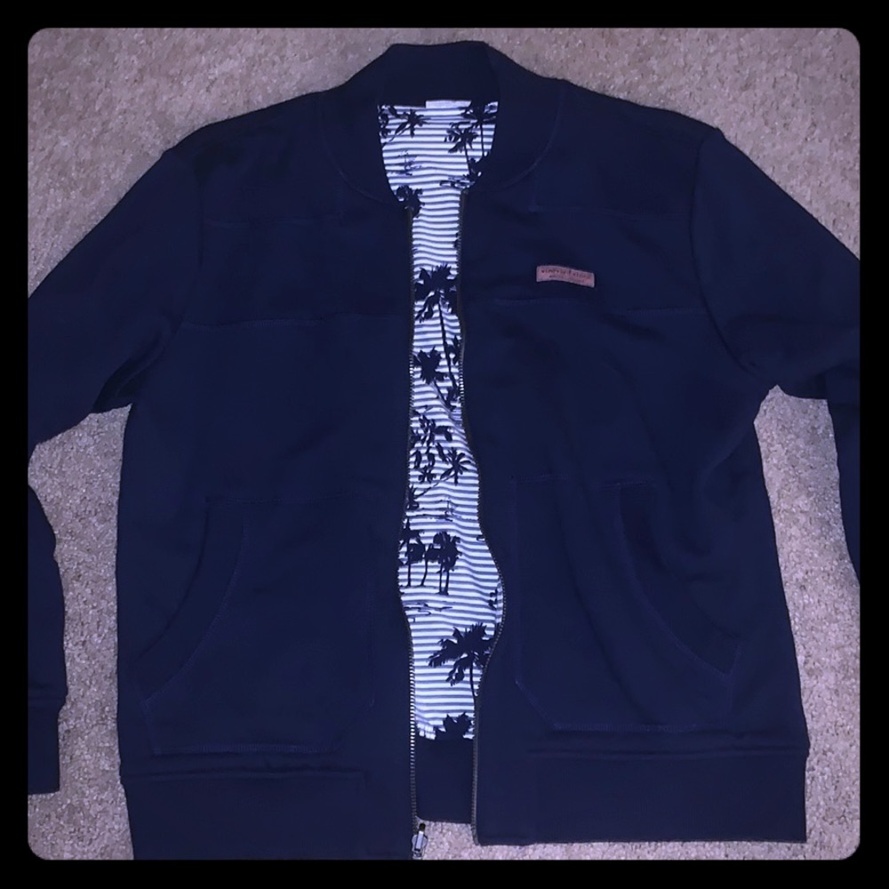 Vineyard Vines Reversible Bomber Sweatshirt